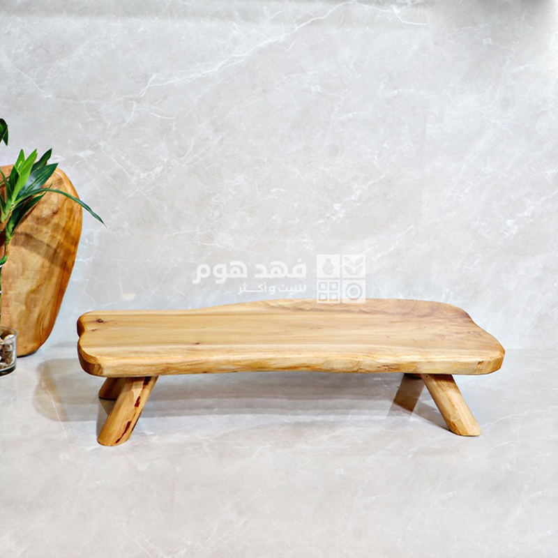 طاولة 50*25*10 خشب بامبو 4 ارجل خشب 28/9