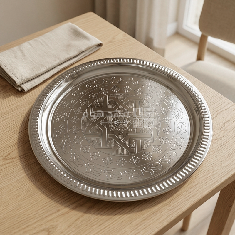 سدر 34 سم ستانلس ستيل مزخرف اسلامي