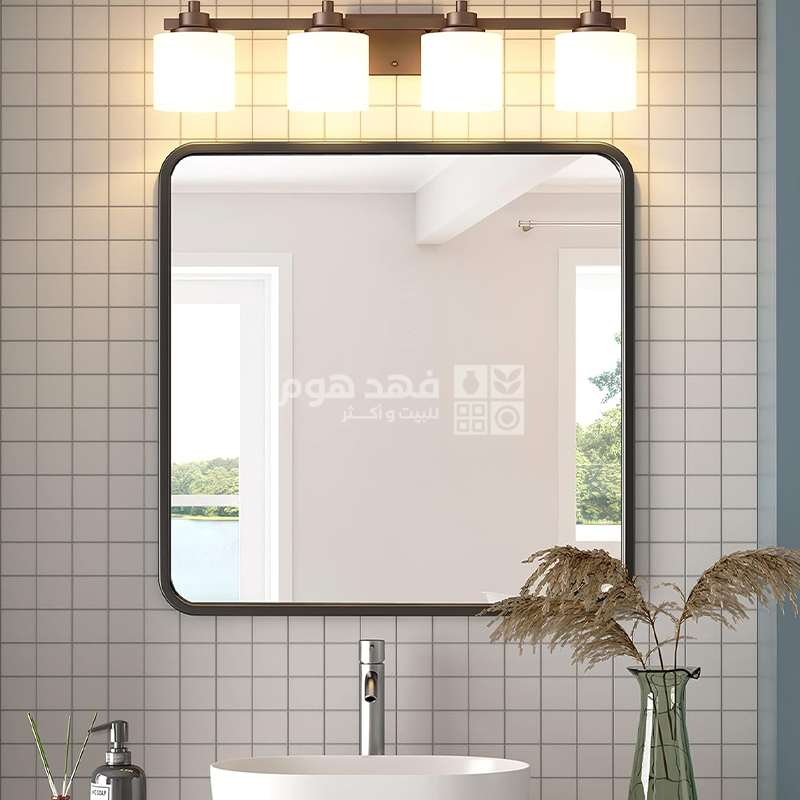 مراة مربع اطار المنيوم 60*60 سم ASI