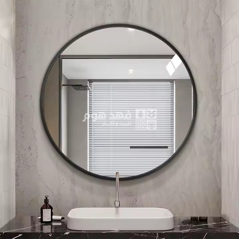 مراة دائري اطار المنيوم 70*70 سم ASI