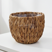 سلة قش مبطن نايلون 26*20 سم Q61/3