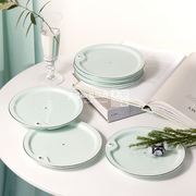 صحن كيك 6 قطع اصالة 2605 فيروزي