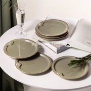 صحن كيك 6 قطع اصالة 2603 زيتي