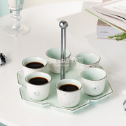 فناجين سادة ستاند اصالة 2593 فيروزي