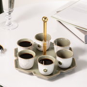 فناجين سادة ستاند اصالة 2591 زيتي