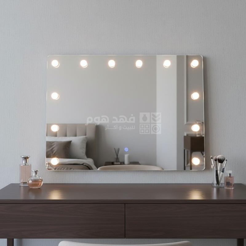 مراة تعليق مع طابات اضاءة 60*90 سم