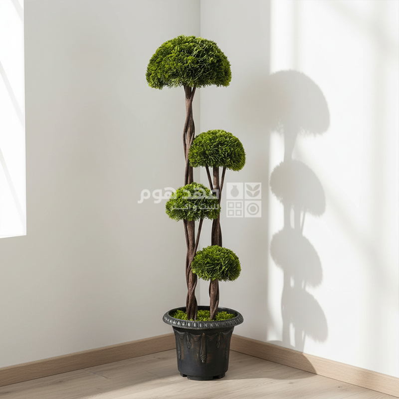 شجرة 4 طابة مع قوار 118 سم 0167/1