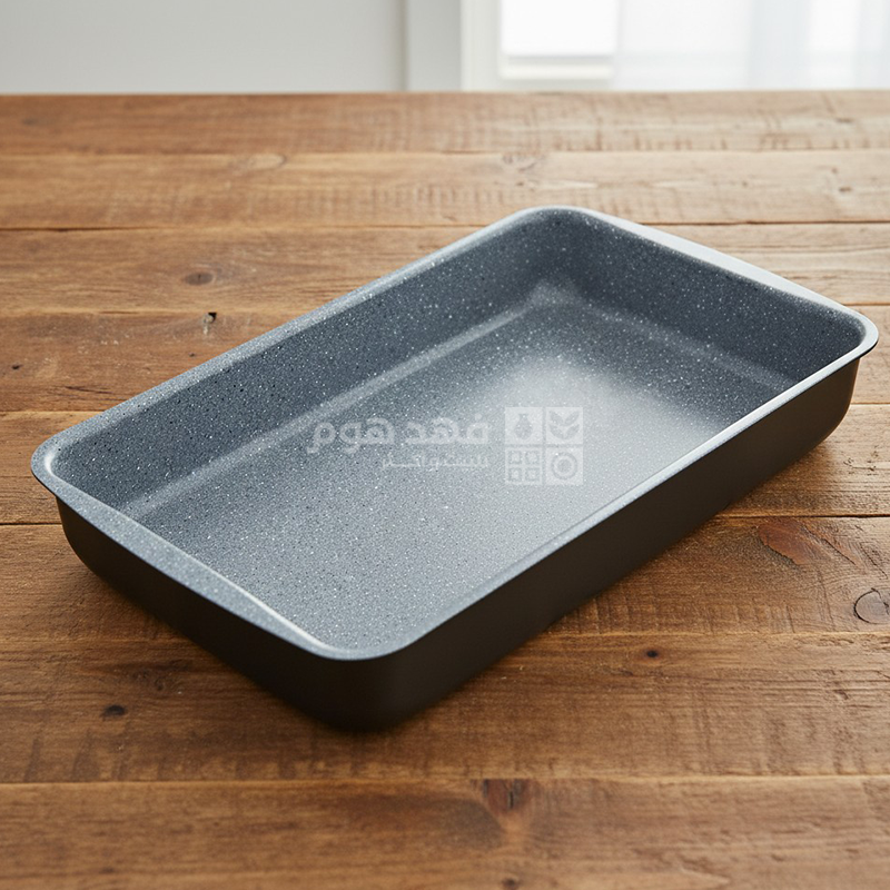 صينية فرن مستطيل اسود Dorsch مغلفة بالسيراميك 44.8*31 سم DH-08952