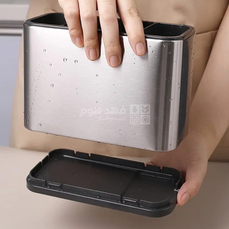 حمالة معالق ستانلس 18*8*13 سم