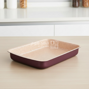 صينية فرن مستطيل خمري Dorsch مغلفة بالسيراميك 39.2*28 سم DH-08951PR