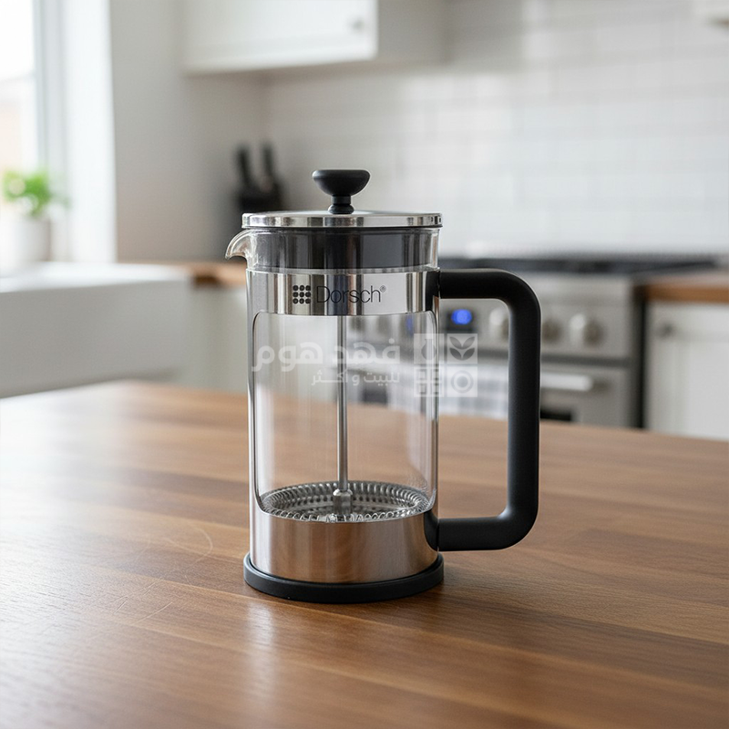 ابريق ضغط فرنسي للقهوة 600 مل زجاج بوروسيليكات Dorsch DH-09262