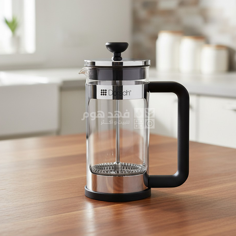 ابريق ضغط فرنسي للقهوة 1000 مل زجاج بوروسيليكات Dorsch DH-09263