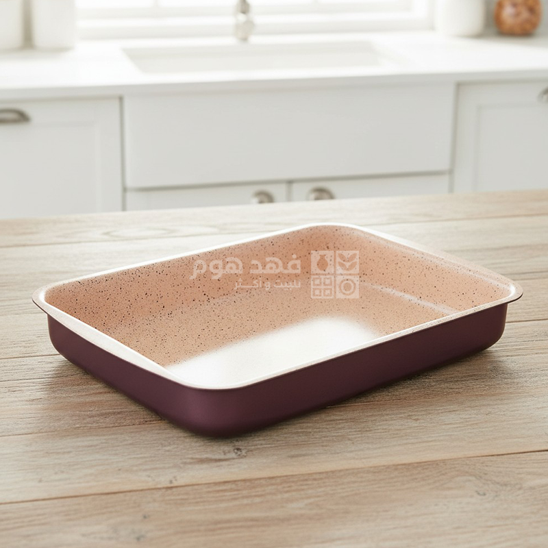صينية فرن مستطيل خمري Dorsch مغلفة بالسيراميك 45*31 سم DH-08952PR