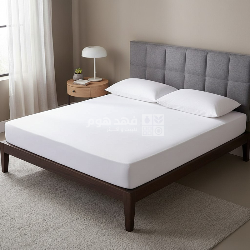 ملف فرشة مع وسادة MICROBASIC WHITE KING 200*200*25 CM