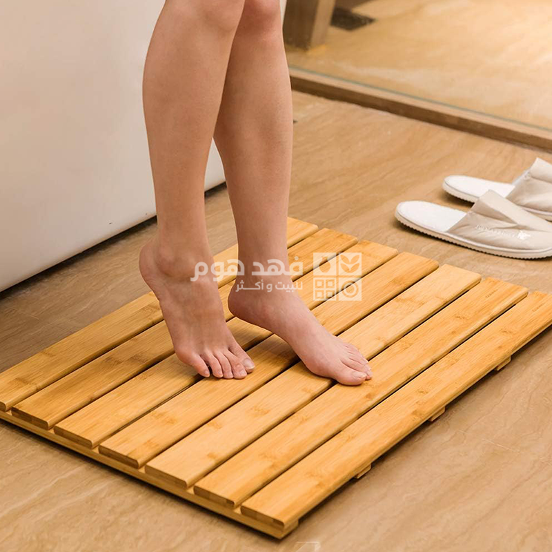 دعسة ارض خشب بامبو مستطيل 46سم*80سم 157/1