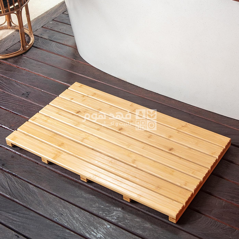دعسة ارض خشب بامبو مستطيل 46سم*80سم 157/1