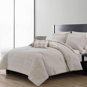 طقم غطاء تخت جاكار 8 قطع 240*260 LUXURY COTTON DAURIA IVORY KING