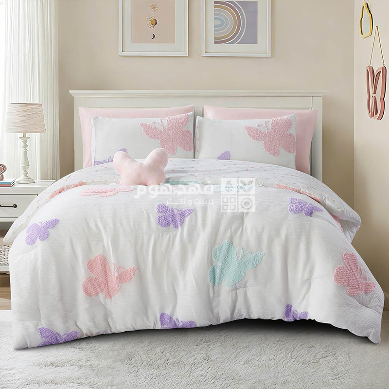 طقم غطاء تخت 5 قطع ميكروفيبر 180*230 KIDS ZONE FLUTTA MULTI TWIN
