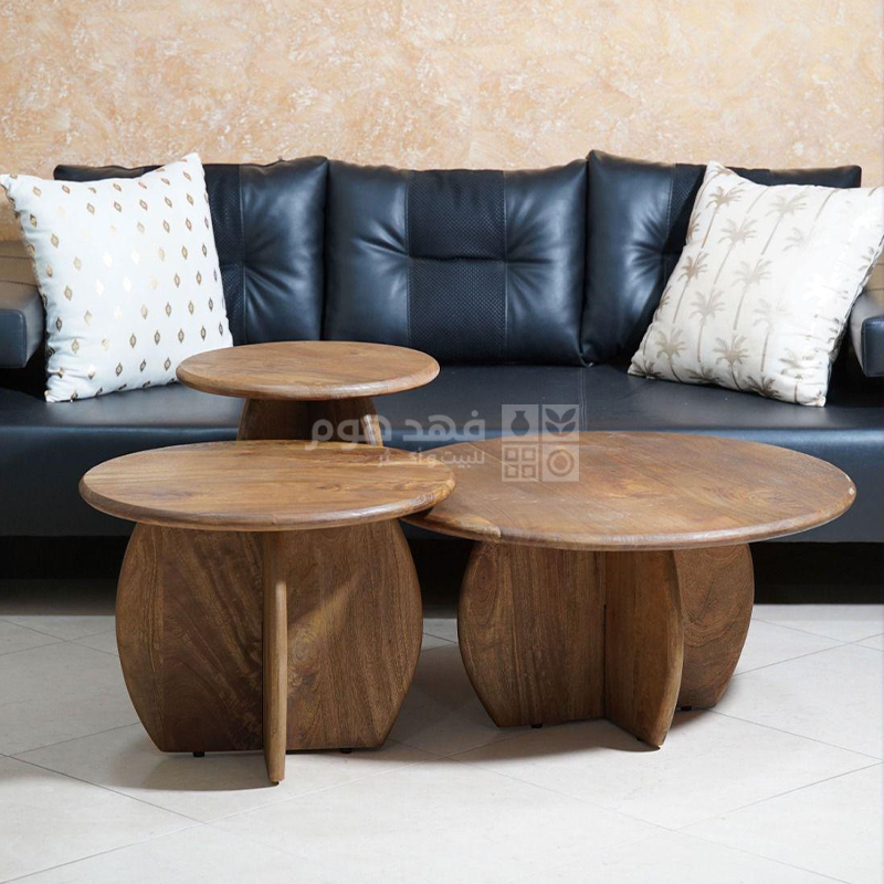 طقم طاولات خشب 3 قطع H 2025-025 S/3
