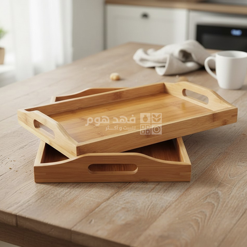 طقم صواني خشب 23*37 +30*40 سم 25271