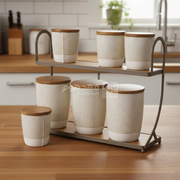 طقم بهار 7 قطع + ستاند CADEAU BEIGE