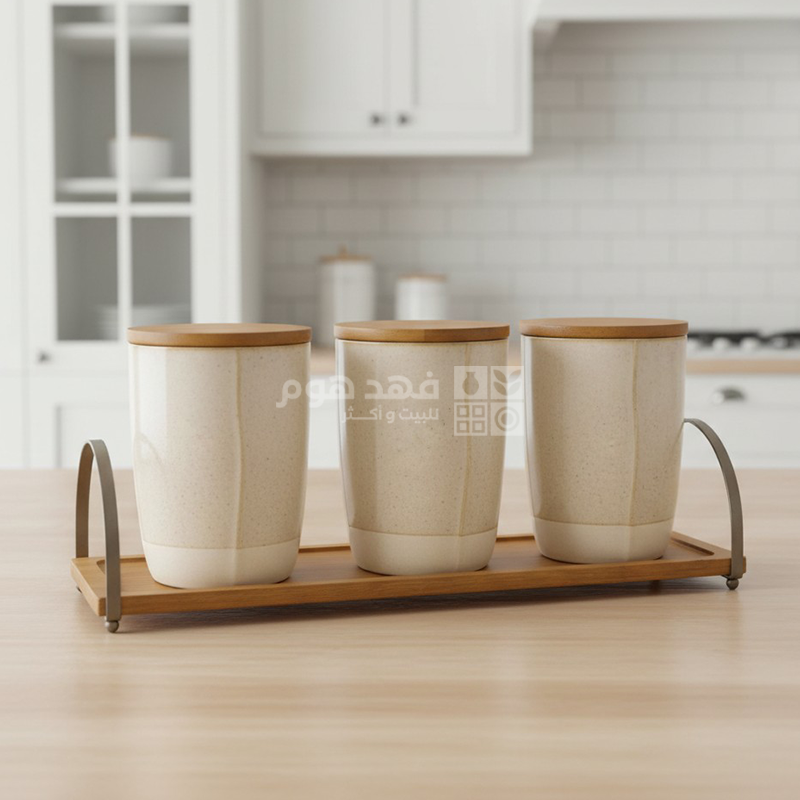 طقم بهار 3 قطع + ستاند CADEAU BEIGE