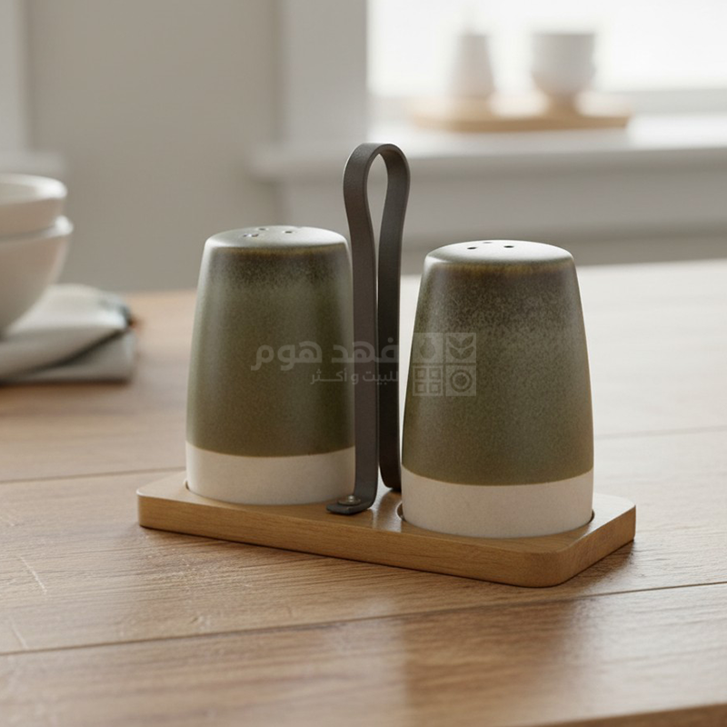 طقم 2 ممالح + ستاند CADEAU BROWN