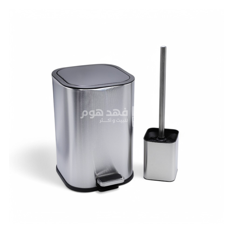 طقم سطل 5 لتر ستيل مربع + فرشاة