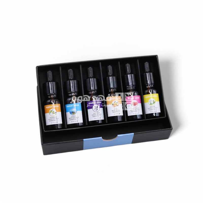 طقم/6 عطور زيتية 10 مل FRAGRANS & OCEAN & LAVENDER & MANGO & HONEY PEACH & JASMINE