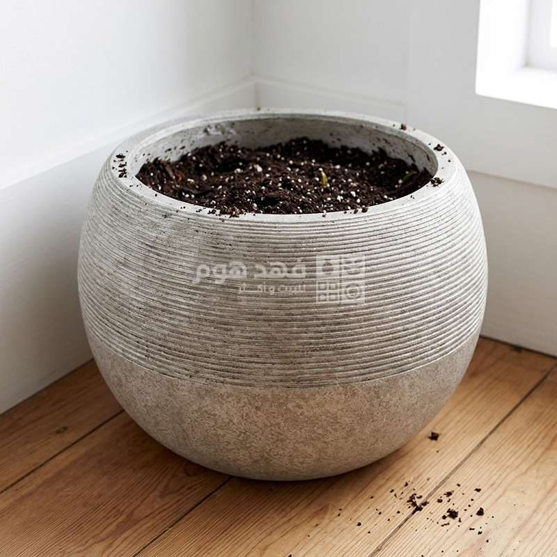قوار فيبر مدور محزز 25*30 سم