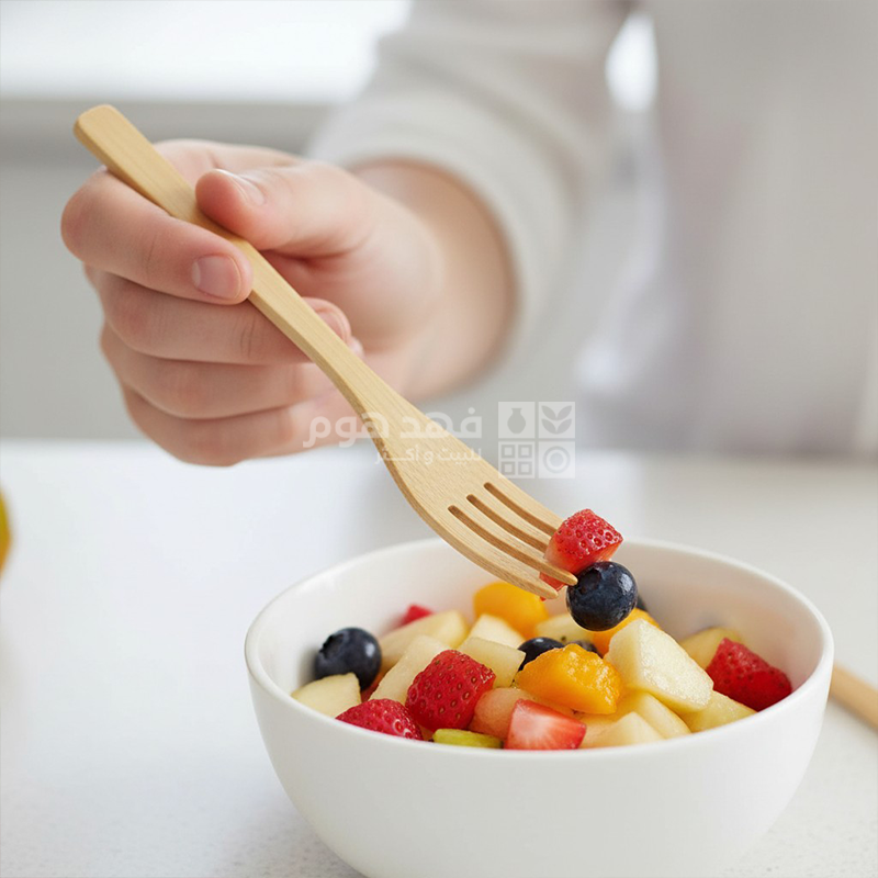 طقم 6 شوك خشب بامبو 10-35