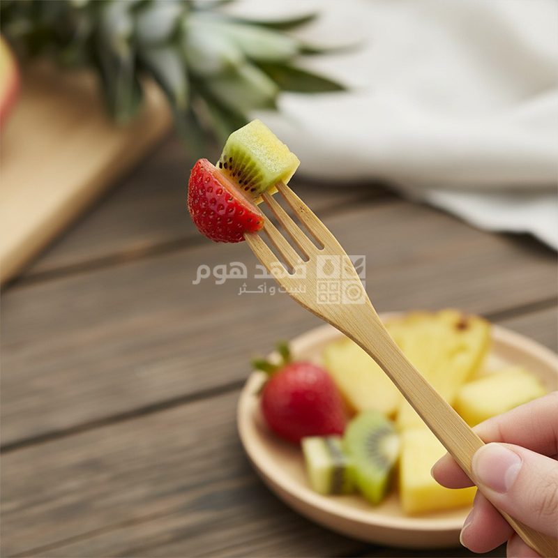 طقم 6 شوك خشب بامبو 10-35