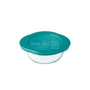 جاط بايركس دائري مع غطاء 0.35 لتر 14*12*5 سم