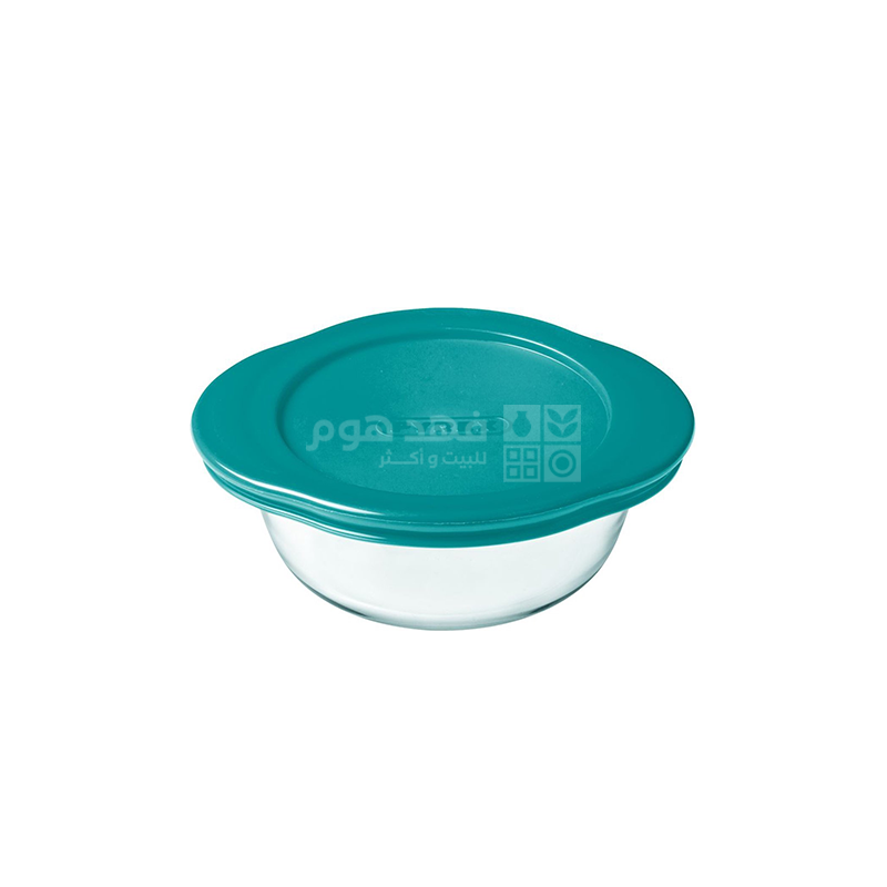 جاط بايركس دائري مع غطاء 0.35 لتر 14*12*5 سم