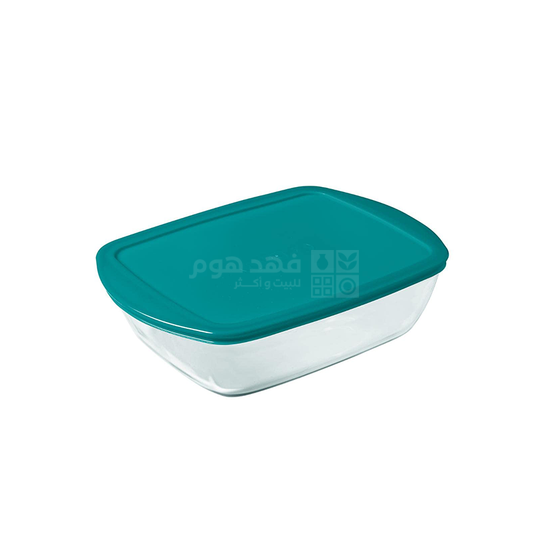 جاط بايركس مستطيل مع غطاء 1.2 لتر 23*15*7 سم