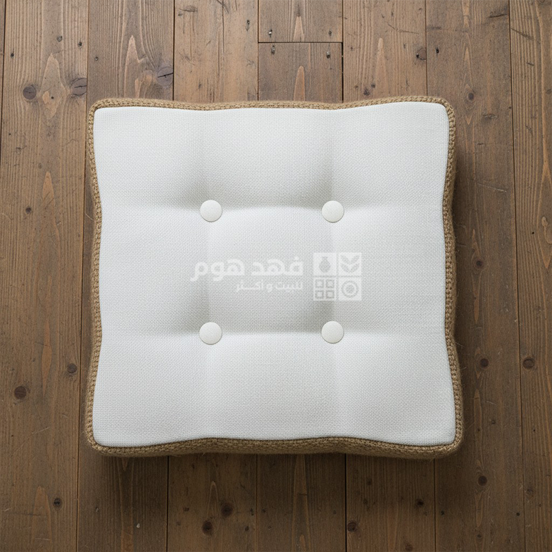 مخدة مقعد مربع قماش حيف خيش 40 سم D51-29
