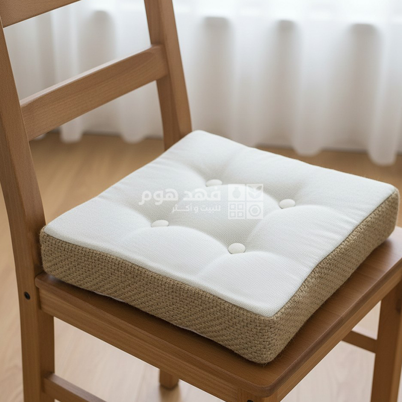 مخدة مقعد مربع قماش حيف خيش 40 سم D51-29