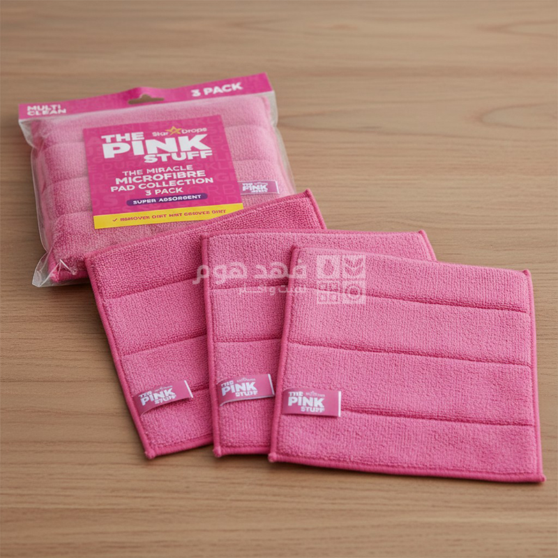 طقم /3 فوط مايكروفايبر The Pink Stuff / 507