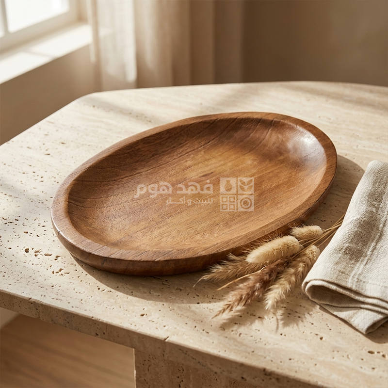 جاط خشب بيضاوي 40*37*3.5 سم 12/2