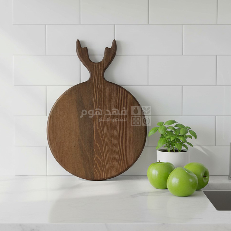 مفرمة خشب تركي مدور قرن غزال 24*35 سم