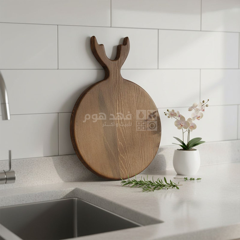 مفرمة خشب تركي مدور قرن غزال 24*35 سم