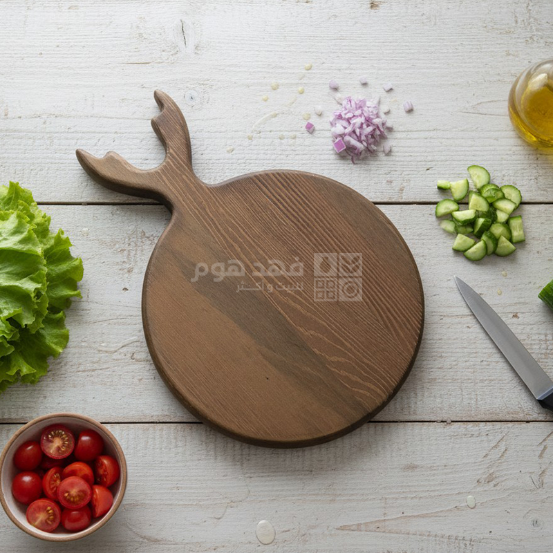 مفرمة خشب تركي مدور قرن غزال 24*35 سم