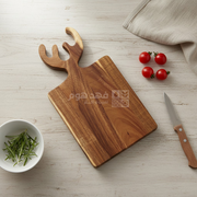 لوح فرم خشب اكاسيا مسكة قرن غزال صغير 16*20 سم 150/9