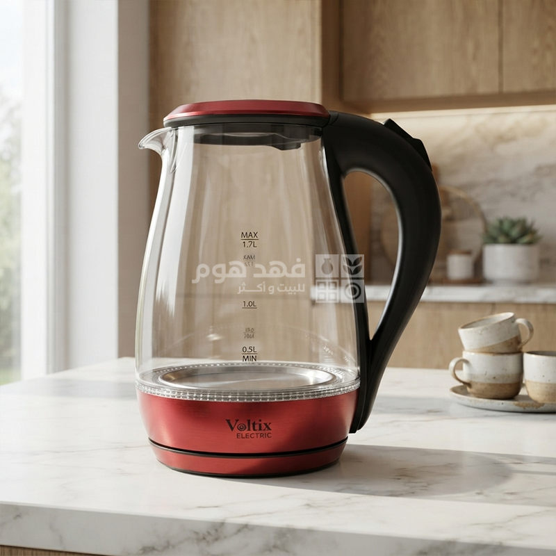 سخان ماء زجاج شفاف 1.7 لتر HHB1765