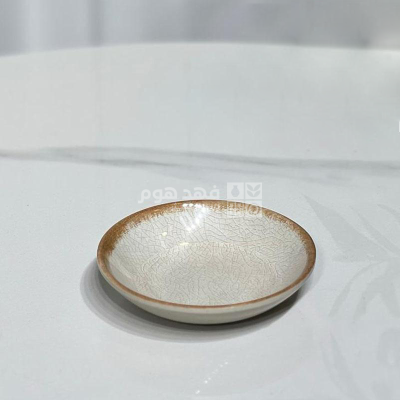 صحن صوص ميلامين مدور بيج 10 سم 028487