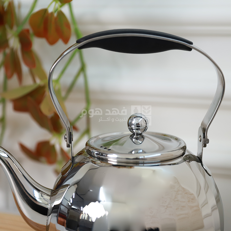 ابريق شاي 2  لتر مصدف فضي vicalina