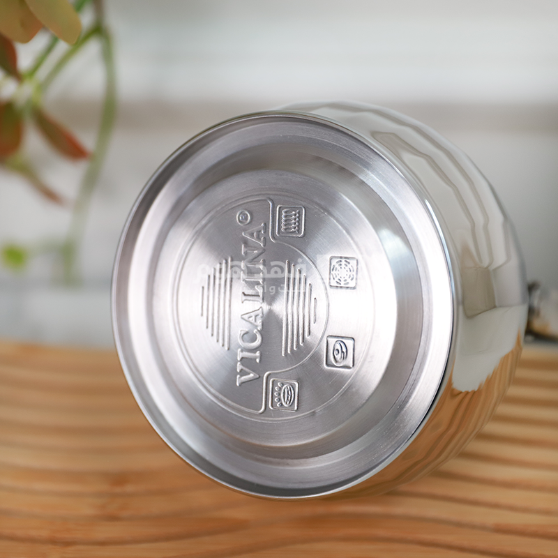 ابريق شاي 2  لتر مصدف فضي vicalina