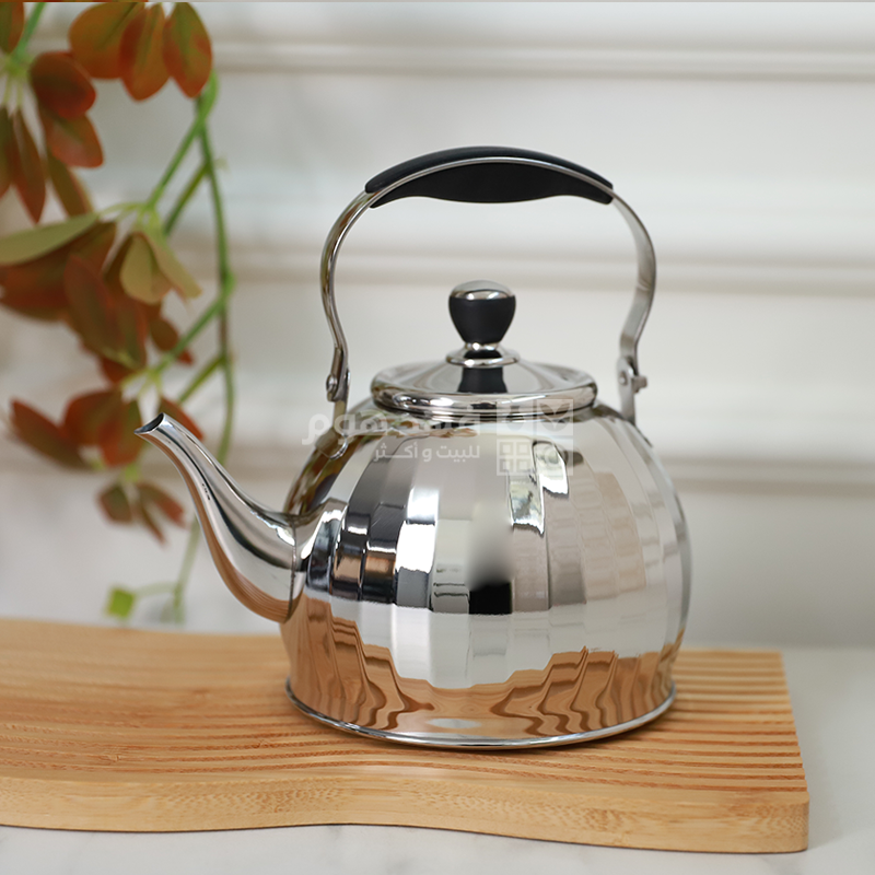 ابريق شاي 1.5 لتر مصدف فضي vicalina