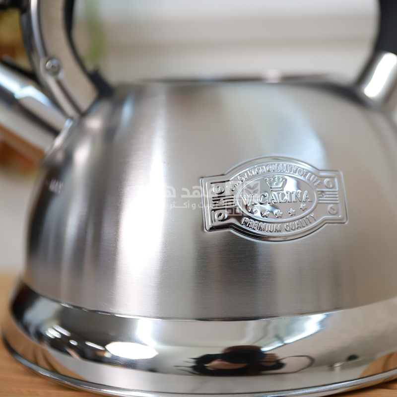 ابريق شاي ستانلس ثقيل 3 لتر صفيرة vicalina