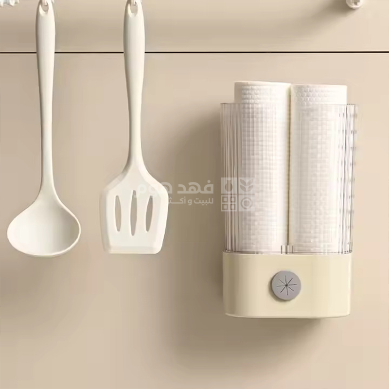 حمالة لفاف محارم واكياس بلاستك تعليق اكريليك ثقيل 17-054
